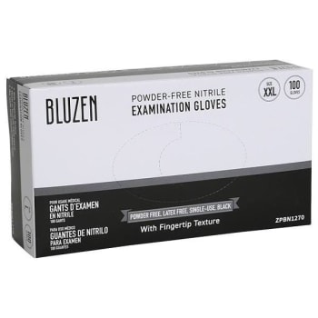 Image for Safety Wercs Bluzen Nitrile Gloves, 6 Mil, Black, 2x-Large, Case Of 1000 from HD Supply