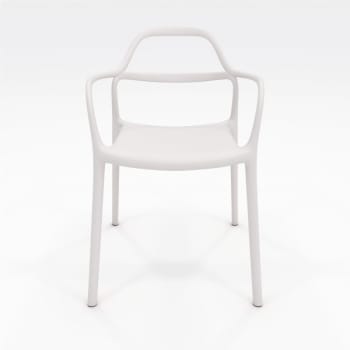 Image for Kfi Express Yourself Indoor/outdoor Solid Polypropylene Chair In White from HD Supply