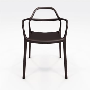 Image for Kfi Express Yourself Indoor/outdoor Solid Polypropylene Chair In Black from HD Supply