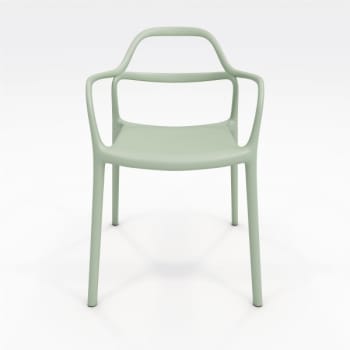 Kfi Express Yourself Indoor/outdoor Solid Polypropylene Chair In Sage