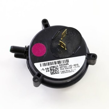 Image for Nordyne Pressure Switch, Spst, 1/4 Barbed Connection, -1.10" Wc from HD Supply