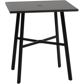 Image for Cape Soleil Commercial-Grade Square Slat High-Top Table, 42" from HD Supply