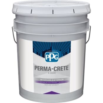 Ppg Architectural Finishes Perma-Crete® Acryic Topcoat Flat Paint, White Pastel