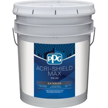 Image for Ppg Architectural Finishes Acri-Shield® Max Latex Flat Paint, White, 5 Gallon from HD Supply