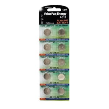 Image for Dantona® 1.5 Volt Alkaline AG12 Watch Battery VAL-AG12-10, Package Of 10 from HD Supply