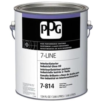 Ppg Architectural Finishes 7-Line® Industrial Gloss Oil Paint, Black, 5 Gallon