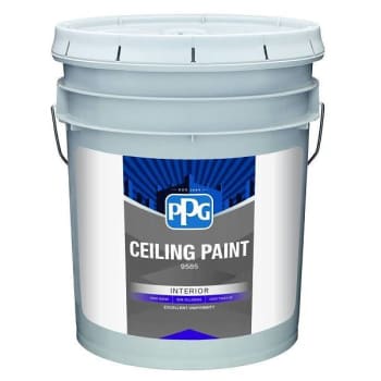 Ppg Architectural Finishes Premium Interior Latex Flat Ceiling Paint, White