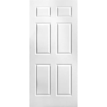 Image for 36" X 80" Textured Solid Core Primed Door Slab, 6 Panel, 1-3/8" from HD Supply