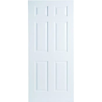 Image for 36" X 80" Textured Solid Core Primed Door Slab, 6 Panel, 1-3/8" from HD Supply