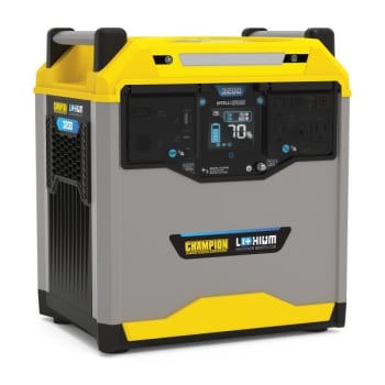 Image for Champion Power Equipment 3200-Wh Station Lithium-Ion Battery Solar Generator from HD Supply