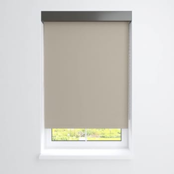 Fabtex® Manual Roller Shade For Windows 48"-60"W X 84"H Blackout Twill