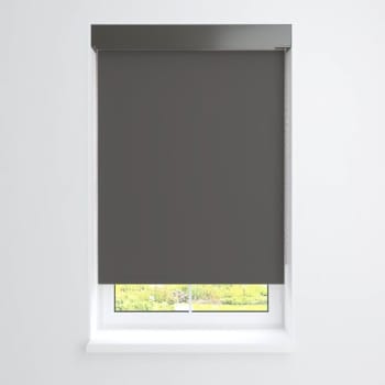 Image for Fabtex® Manual Roller Shade For Windows 12"-24"w X 60"h Blackout Grey from HD Supply
