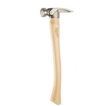 Milwaukee 19 Oz. Smooth Face Hickory Handle Framing Hammer