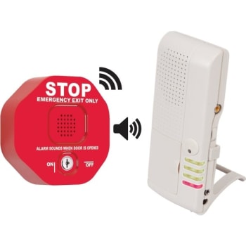 Image for Safety Technology® Wireless Exit Stopper Multi-Function Door Alarm w/ Voice Receiver from HD Supply