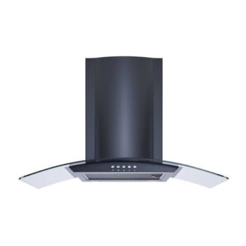 Image for Winflo 30" Convertible Wall Mount Black Range Hood With Mesh Filters from HD Supply