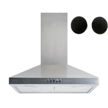 Image for Winflo 30" Convertible Stainless Steel Wall Mount Range Hood Charcoal Filter from HD Supply