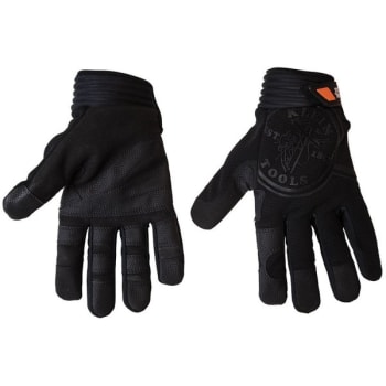 Image for Klein Tools® Journeyman Medium Black Wire Pulling Gloves from HD Supply