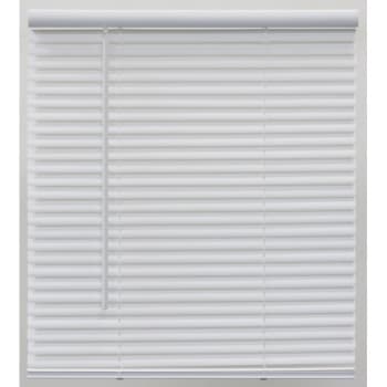 Image for Pre-Cut 68" W X 64" L Cordless Light Filtering Vinyl Mini Blind, 1" Slats White from HD Supply