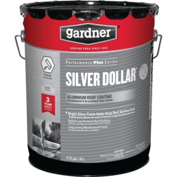 Image for Gardner 5 Gallon Silver Dollar Fibered Aluminum Roof Coat from HD Supply