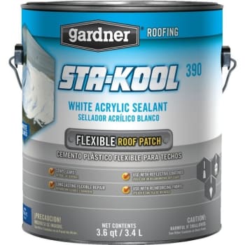 Image for Gardner 1 Gallon Sta-Kool 390 White Elastomeric Roof Patch from HD Supply