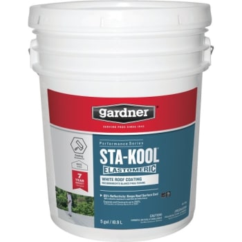 Image for Gardner 5 Gallon Sta-Kool 770 7 Year Premium White Elastomeric Roof Coating from HD Supply