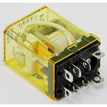 Image for Idec Relays Electrical, Relay, Dpdt, 24vac, 10amp Relay With Blade Terminals from HD Supply
