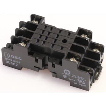 Image for Idec Relays Electrical, Relay, Double Pole Standard Din Rail Mount Socket 10 Amp from HD Supply