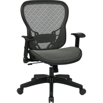Image for Space Seating R2 Spacegrid Seat And Back Chair With Flip Arms Adjustable Lumbar from HD Supply