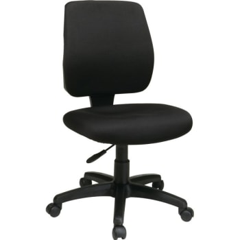 Worksmart Deluxe Task Chair With Ratchet Back Height Adjustment Without Arms