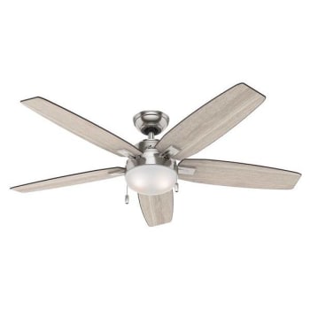 Hunter Antero 54 In. Led Indoor Brushed Nickel Ceiling Fan With Light