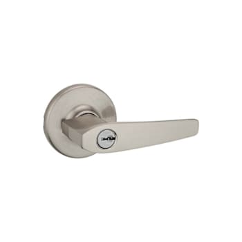 Kwikset Delta Keyed-Alike Entry Door Lever in Satin Nickel