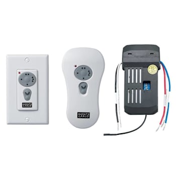 Monte Carlo Ceiling Fan Control And Receiver With 3 Speed Dimming Transmitter