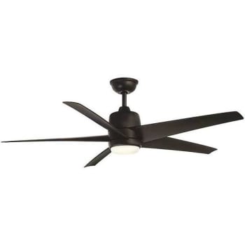 Hampton Bay Mena 54" Integrated Led Indoor/outdoor Matte Black Ceiling Fan