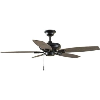 Image for Hampton Bay North Pond 52 In. Led Outdoor Matte Black Ceiling Fan With Light from HD Supply