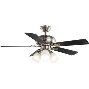 Image for Hampton Bay Riley 44 In. Led Brushed Nickel Ceiling Fan With Light Kit from HD Supply
