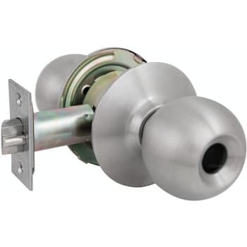 Us Lock 2010 Series Gr2 Storeroom 2-3/4" Backset Us32d Ball Knob Less Cylinder