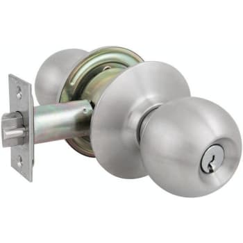Image for Us Lock 2010 Series Brushed Stainless Classroom Ball Knob Lockset Grade-2 Us32d from HD Supply