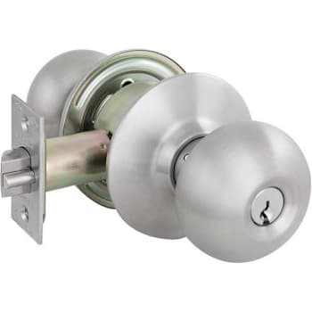 Us Lock 2010 Series Gr2 Storeroom Plymouth Knob Us32d Sc1 2-3/8 In. Backset