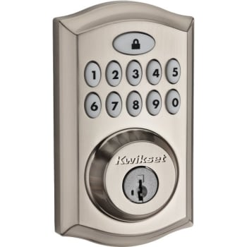 Image for Kwikset Signature Series® 913 Smartcode™ Electronic Deadbolt (Satin Nickel) from HD Supply
