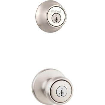 Image for Kwikset Tylo Smartkey™ Keyed Knob And Single Cylinder Deadbolt (Satin Nickel) from HD Supply