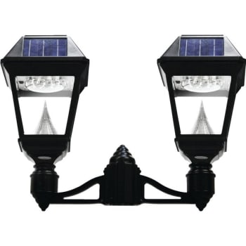 Image for Gama Sonic® Imperial II 22 in 2 Light Outdoor Solar LED Post-Top  Lantern w/ 3 in Fitter (Black) from HD Supply