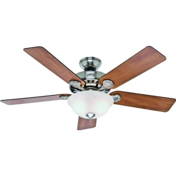 Image for Hunter® Pro's Best 52 In. 5-Blade Fluorescent Ceiling Fan W/ Light (Brushed Nickel) from HD Supply