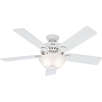 Image for Hunter® Pro's Best 52 In. 5-Blade Fluorescent Ceiling Fan W/ Light (White) from HD Supply
