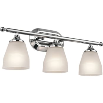 Image for Kichler® Ansonia 23 in 3-Light Vanity Light Fixture (Chrome) from HD Supply