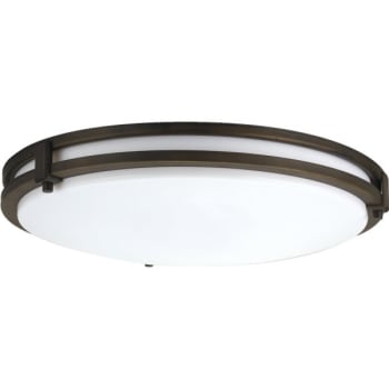 Image for Lithonia Lighting® 13" LED Round Saturn Flushmount Light, 4000K, Bronze from HD Supply