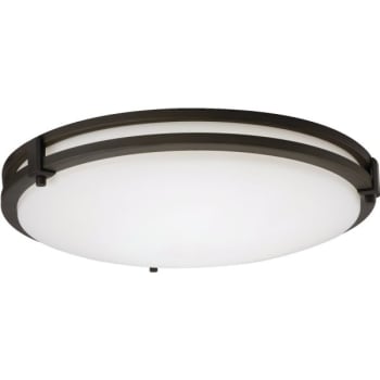 Image for Lithonia Lighting® 16" LED Round Saturn Flushmount Light, 4000K, Bronze from HD Supply