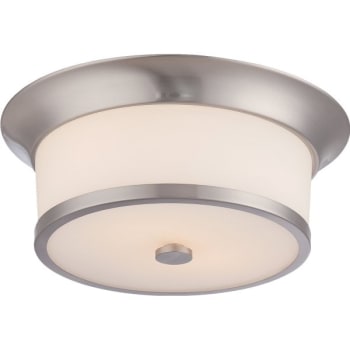 Image for Nuvo Lighting® Mobili 2-Light Incandescent Flush Mount Light (Brushed Nickel) from HD Supply
