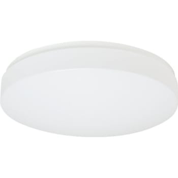 Volume Lighting® 9W 1-Light Indoor/Outdoor LED Flush Mount Light (White)