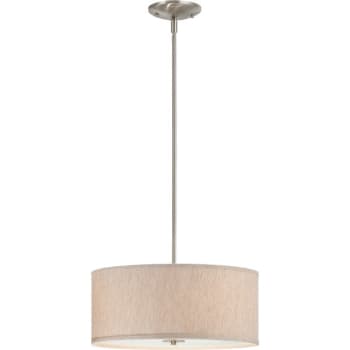 Image for Volume Lighting Three-Light Pendant Fixture, 60w, Frosted Glass Bottom Diffuser from HD Supply