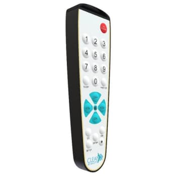 Clean Remote Cr3bcb Tv/tv Plus Cable Box Remote Control W/ Black Case